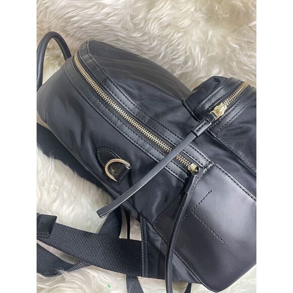 Tory Burch Black Nylon Full Size Back Pack - Picture 7 of 9